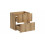 Zestaw meblowy 60cm z blatem Nova Oak Comad (SET-NOA B OAK 60CM S)
