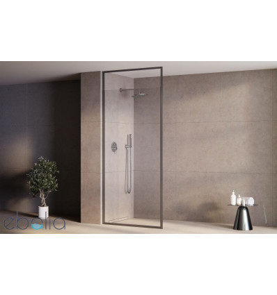 Kabina walk in 100 Icon Gun Metal Besco (ICGM100-200C)