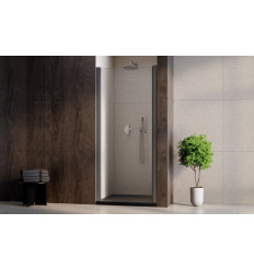 Drzwi prysznicowe 80 Sinco Gun Metal Besco (DS-80-GM)