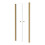 Drzwi prysznicowe 80 Sinco Due Brushed Gold Besco (DSD-80-ZS)