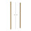 Drzwi prysznicowe 80 Sinco Due Brushed Gold Besco (DSD-80-ZS)