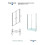 Drzwi prysznicowe 80 Sinco Due Gun Metal Besco (DSD-80-GM)