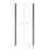 Drzwi prysznicowe 80 Sinco Due Gun Metal Besco (DSD-80-GM)
