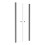 Drzwi prysznicowe 80 Sinco Due Gun Metal Besco (DSD-80-GM)