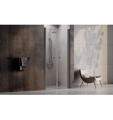 Drzwi prysznicowe 80 Sinco Due Gun Metal Besco (DSD-80-GM)