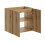 Zestaw meblowy 60cm z blatem i umywalką nablatową Wiki Nova Oak Comad (SET-NOA B WHITE 60CM D UN WIKI SW)