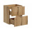 Zestaw meblowy 140cm z blatem i szafką wysoką Nova Oak Comad (SET-NOA B BLACK 140CM S HC)