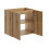 Zestaw meblowy 60cm z blatem i umywalką nablatową Wiki Nova Oak Comad (SET-NOA B OAK 60CM D UN WIKI SW)