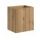 Zestaw meblowy 50cm z blatem i umywalką nablatową Gaja Nova Oak Comad (SET-NOA B BLACK 50CM D UN GAJA 35 SW)
