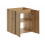 Zestaw meblowy 50cm z blatem i umywalką nablatową Gaja Nova Oak Comad (SET-NOA B WHITE 50CM D UN GAJA 35 SW)