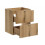 Zestaw meblowy 50cm z blatem Nova Oak Comad (SET-NOA B WHITE 50CM S)