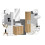 Zestaw meblowy 50cm z blatem Nova Oak Comad (SET-NOA B WHITE 50CM S)