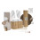 Zestaw meblowy 140cm z blatem Nova Oak Comad (SET-NOA B WHITE 140CM S)