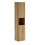 Zestaw meblowy 100cm z blatem, 2 umywalkami Gaja i szafką wysoką Nova Oak Comad (SET-NOA B WHITE 100CM S UN GAJA SW HC)
