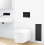 Pojemnik na szczotkę WC Wall Box Brush S lewy Black Glass Balneo (B0401020504-01)