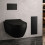 Pojemnik na szczotkę WC Wall Box Brush S prawy Black Glass Balneo (B0401020507-01)