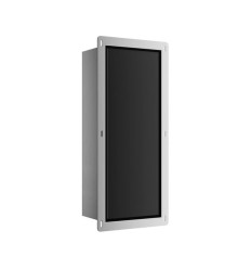 Pojemnik na szczotkę WC Wall Box Brush S prawy Black Glass Balneo (B0401020507-01)