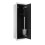 Pojemnik na szczotkę WC Wall Box Brush L prawy Black Glass Balneo (B040102050802)