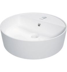 Umywalka ceramiczna nablatowa z miejscem na baterię Deante (CGR AU4B)