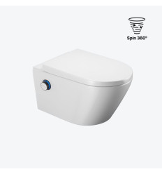 Miska WC z funkcją bidetu Dakota 2.0 pokrętło sterujące czarny mat Excellent (CEEX.4024.K.D3.WHBL)