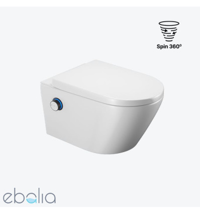 Miska WC z funkcją bidetu Dakota 2.0 pokrętło sterujące czarny mat Excellent (CEEX.4024.K.D3.WHBL)