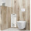 Pojemnik na szczotkę WC Wall Box Brush L lewy White Glass Balneo (B0401070505-02)