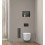 Pojemnik na szczotkę WC Wall Box Brush L lewy Black Glass Balneo (B0401020505-02)