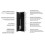 Pojemnik na szczotkę WC Wall Box Brush L lewy Black Glass Balneo (B0401020505-02)
