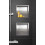Półka wnękowa z kołnierzem 30x30x7cm Wall Box One Inox Balneo (OB-IN1)