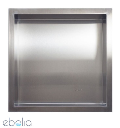 Półka wnękowa z kołnierzem 30x30x7cm Wall Box One Inox Balneo (OB-IN1)