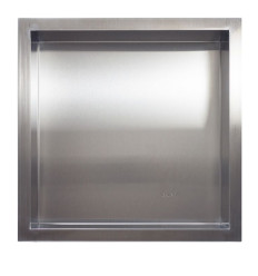 Półka wnękowa z kołnierzem 30x30x7cm Wall Box One Inox Balneo (OB-IN1)