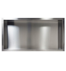 Półka wnękowa z kołnierzem 60x30x10cm Wall Box One Inox Balneo (OB-IN4)