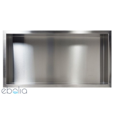 Półka wnękowa z kołnierzem 60x30x10cm Wall Box One Inox Balneo (OB-IN4)