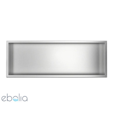 Półka wnękowa z kołnierzem 90x30x7cm Wall Box One Inox Balneo (OB-IN5)