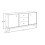 Komoda 176cm 2 drzwi 3 szuflady Yori Villa Comad (YORI VILLA 72-176-40-2D3S)