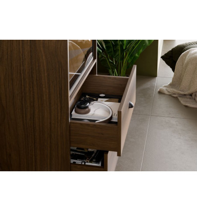 Zestaw salonowy z komodą, witryną i stołem Yori Villa Comad (SET-YOV 137CM HC)