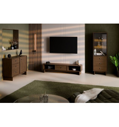 Komoda 118cm 1 drzwi 3 szuflady Yori Villa Comad (YORI VILLA 72-118-40-1D3S)