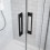 Drzwi prysznicowe 130 Idea Black DWJ Radaway (387017-54-01L)