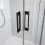 Kabina prysznicowa 140x90 Idea KDJ Black Radaway (387044-54-01R + 387050-54-01L)