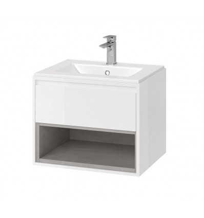Szafka z umywalką biała/beton 48x70 Tuto Excellent (MLCE.0101.3617.700.WHCO)