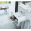 Szafka z umywalką biała/beton 48x60 Tuto Excellent (MLCE.0101.3617.600.WHCO)