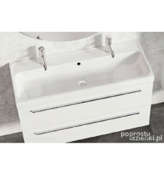 Zestaw szafka z umywalką 100 Kwadro Plus White Elita (166714 + 22052011N)