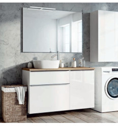 Zestaw szafek z blatem 120 Lofty White Elita (RE010700028060 + RE080500028060 + RE05120012S780)