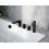 Bateria wannowa 4-otworowa Keria Black Excellent (AREX.2034BL)