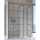 Kabina Walk-in 110x80x200 Modo New III Black Factory Radaway (389114-54-55 + 389084-54-55 + 389000-54)